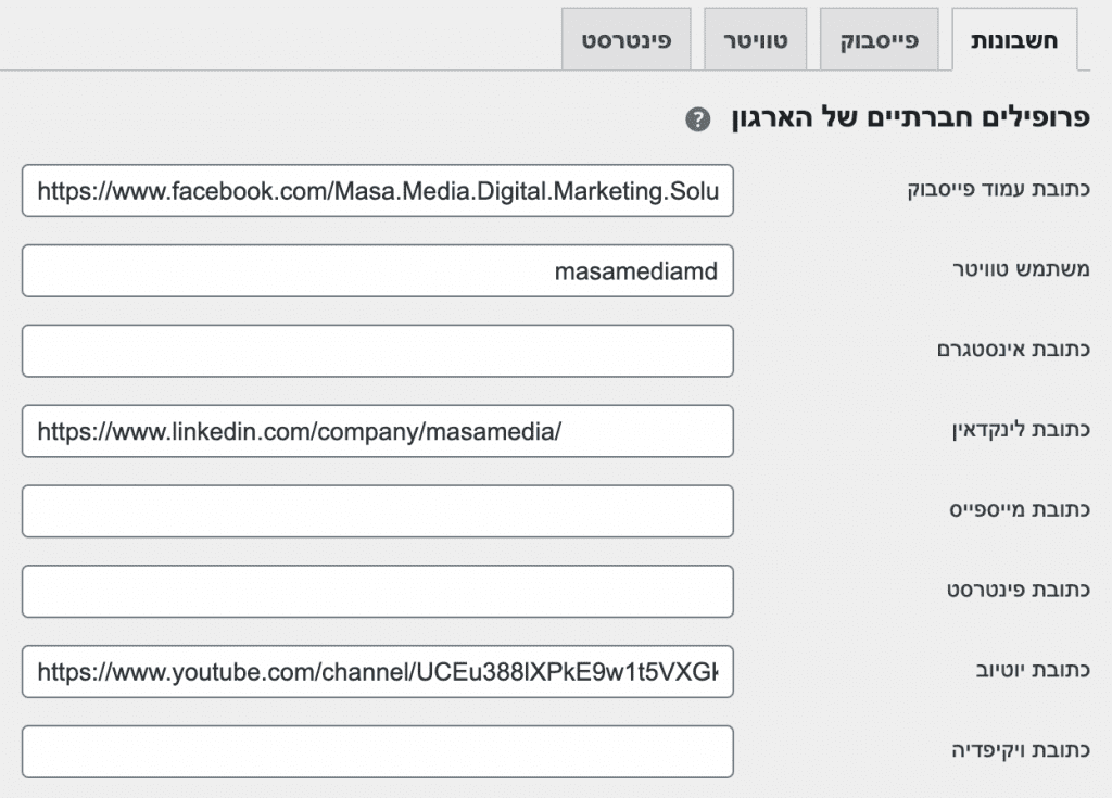 פרופילים חברתיים יוסט